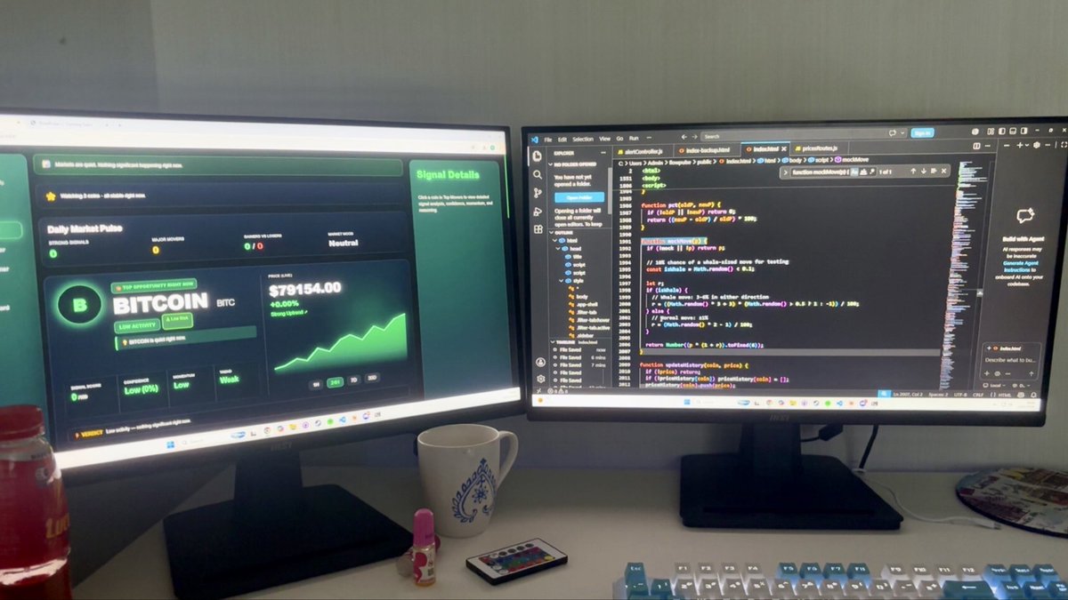 FlowPulseApp's tweet photo. @alaphati_t Most crypto platforms overwhelm users with noise.

We’re building FlowPulse to do the opposite:

* real-time momentum tracking
* whale activity detection
* smarter alerts
* human-readable market insights
* calmer UI focused on clarity

Currently in beta 

https://t.co/EF0TuN4xlH https://t.co/Q6FqQBavaq