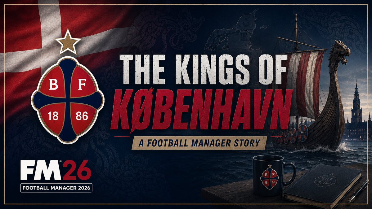CoxieFM's tweet photo. We’re LIVE on Medium....
I'm back in the blogging world and the website is now up & running. I will be dropping new #Fm26 content over there shortly with a new blog series called "The Kings of København,"
#bkfrem #ægtekøbenhavn #2div #FootballManager #WeAreTheCommunity https://t.co/RixrJiUMHg