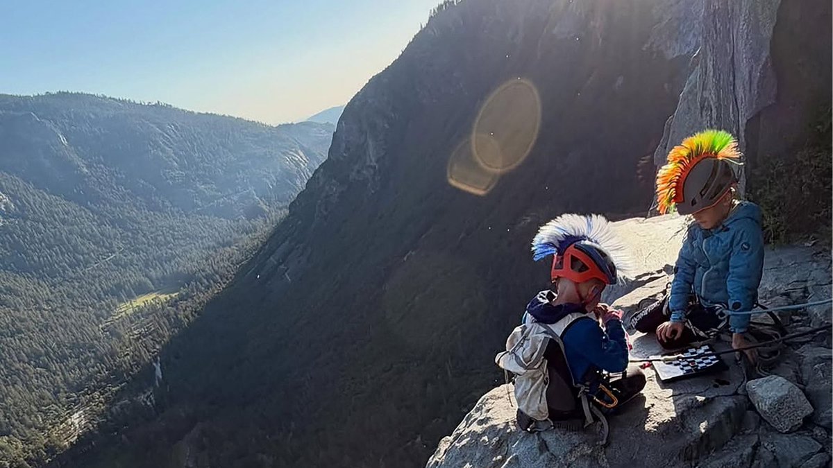 Breaking911's tweet photo. REMARKABLE! A 7-year-old boy has reached the summit of California’s El Capitan. Joey Danger Evermore climbed the 7,573-foot granite monolith in Yosemite National Park, becoming the youngest person to complete the feat since his older brother accomplished it at age 8 in 2022, according to a family representative.