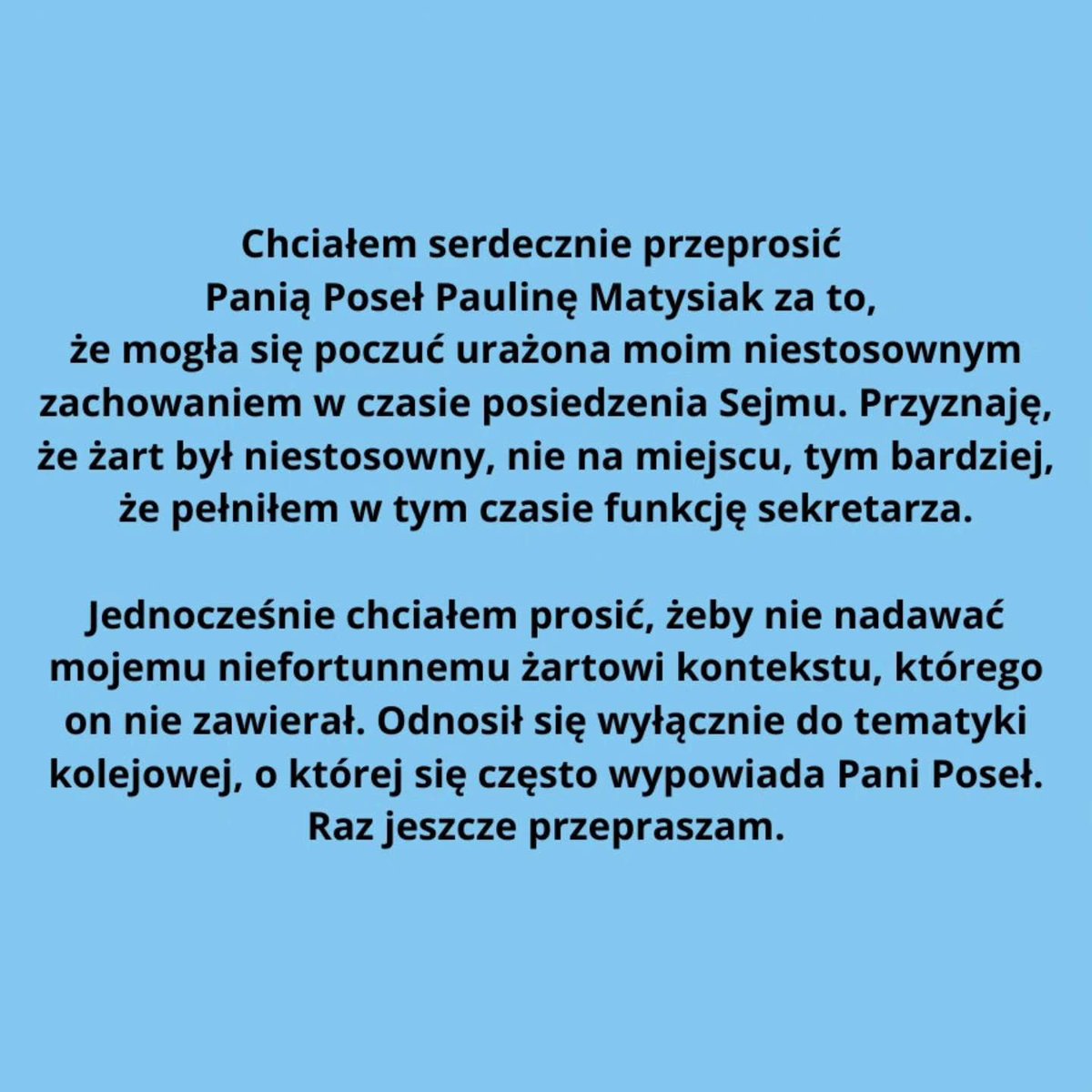 Poseł RP Jacek Niedźwiedzki tweet media