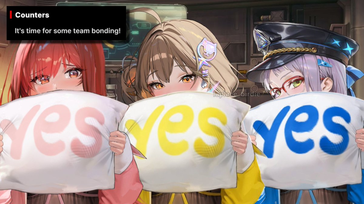 Yes Rapi COMMANDER!!! rapi, anis, and neon all have their yes pillows. you know ...