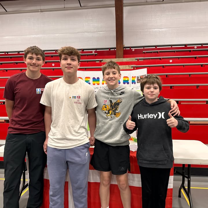 bsmredknights's tweet photo. We're so proud of our 8th grade Global Studies students who researched &amp; then presented countries from around the world at Thursday’s Culture Fair as part of their unit exploring culture, heritage, identity, &amp; community. We're so proud of their collaboration &amp; global curiosity!💙 https://t.co/gGgkEeBoYY