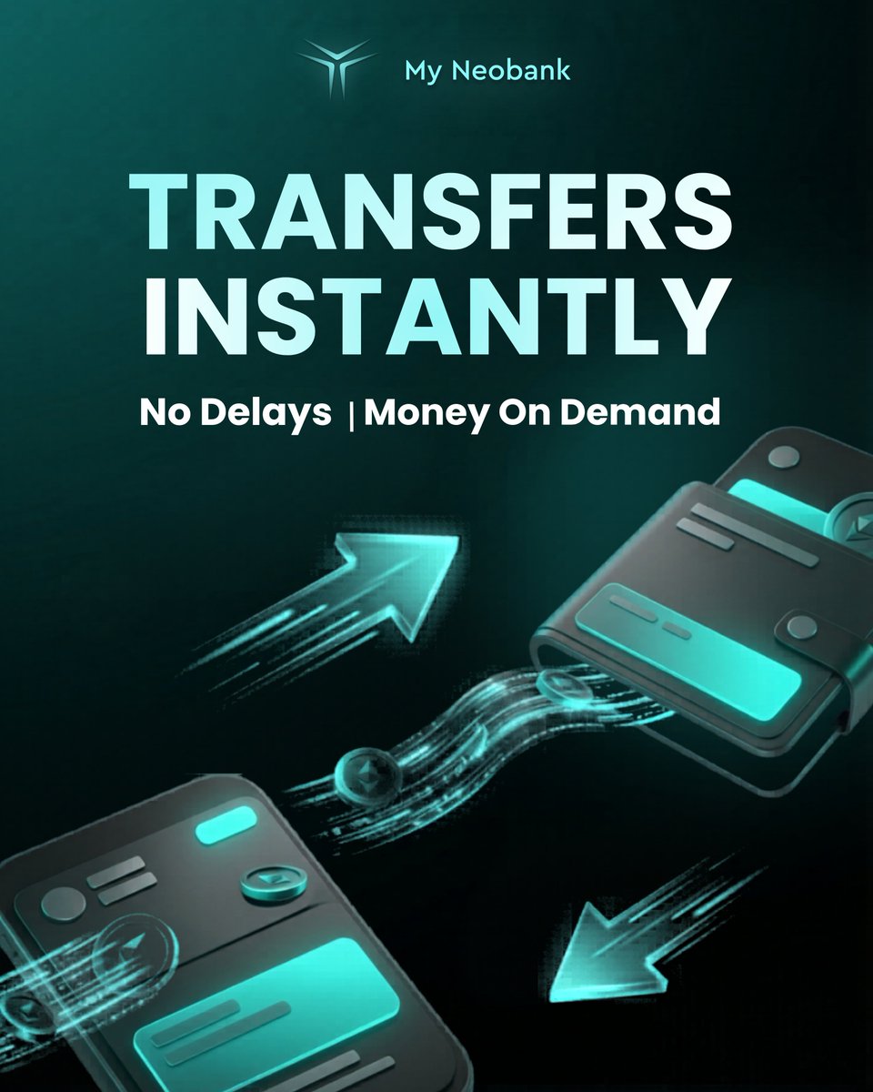 myneobank_'s tweet photo. Why wait days for transfers?
Money should move when you need it.
My Neobank powers instant transactions, so your funds are always ready.

Join early access. https://t.co/Z28ymf7joU