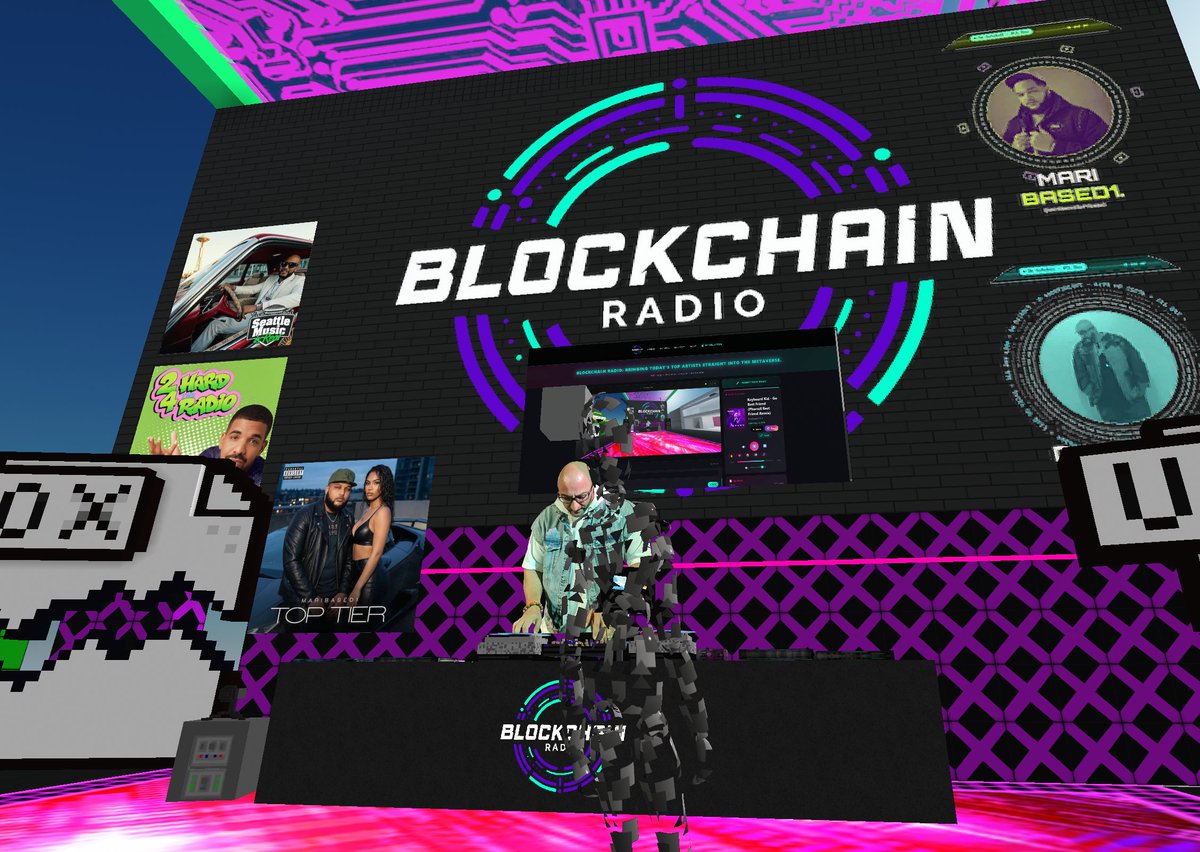 BlockChainRdoFM's tweet photo. Going live in voxels - Teleport in! https://t.co/HXqsiduUNY https://t.co/3B8acVWhs2