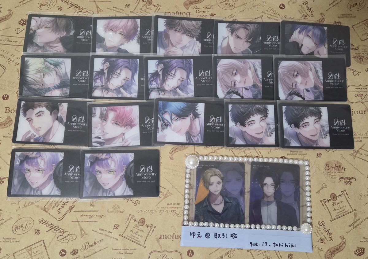 yue_i7_torihiki's tweet photo. 【交換】ブレイクマイケース ブレマイ 2周年 前半特典 蝶型コースター

譲) 画像参照

求) 特典 環野2＞祠堂2＞須王 節見 
蝶型 須王 節見

26.31モディ付近お手渡しor郵送のお取引。
環野、祠堂は身内分。
須王、節見は同数求めのため、偏る場合はお時間いただきます。
よろしくお願いいたします。 https://t.co/kz0HxfpiOW