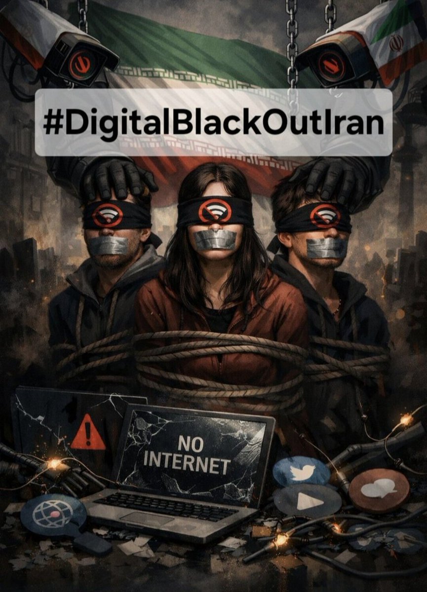 Nina9272436374's tweet photo. 90 million Iranians have been taken hostage by the Islamic Republic regime while human rights organizations remain silent.
This is injustice.🆘️🚨 #DigitalBlackOutIran‌  #IranMassacre‌  #KingRezaPahlavi‌ForIran  @UNHumanRights https://t.co/483OETQNDl