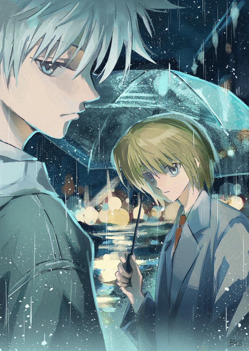 bei_18_'s tweet photo. ☂️
#hxh #hxhfanart 
#kurapika #酷拉皮卡 #クラピカ #キルア #Killua #奇犽 https://t.co/dGndHB2hJd
