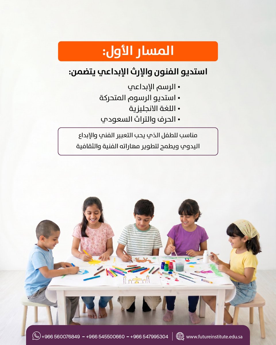 FutureIL's tweet photo. ✨ امنح أبنائك فرصة اكتشاف مهاراتهم الإبداعية والتقنية في برنامج صيفي مبتكر مليء بالأنشطة الممتعة والتجارب التعليمية الفريدة.

📩 للتسجيل والاستفسار:
📞 اتصال: 00966545500660 | 00966560076849
📱 واتساب: 00966547995304 https://t.co/QXkRf7esvA