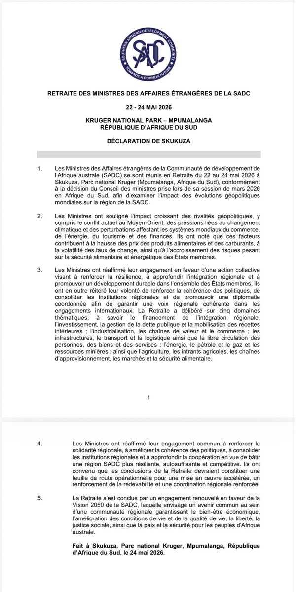 SADC Secretariat tweet media