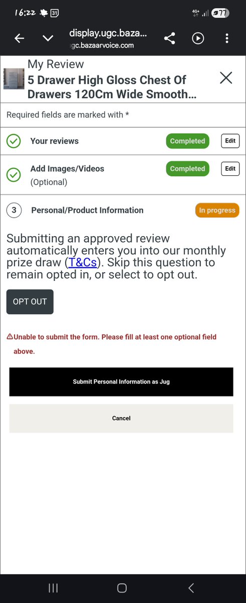 JugTheKel's tweet photo. @BandQ why cant I opt in? https://t.co/opCdK5pCPg