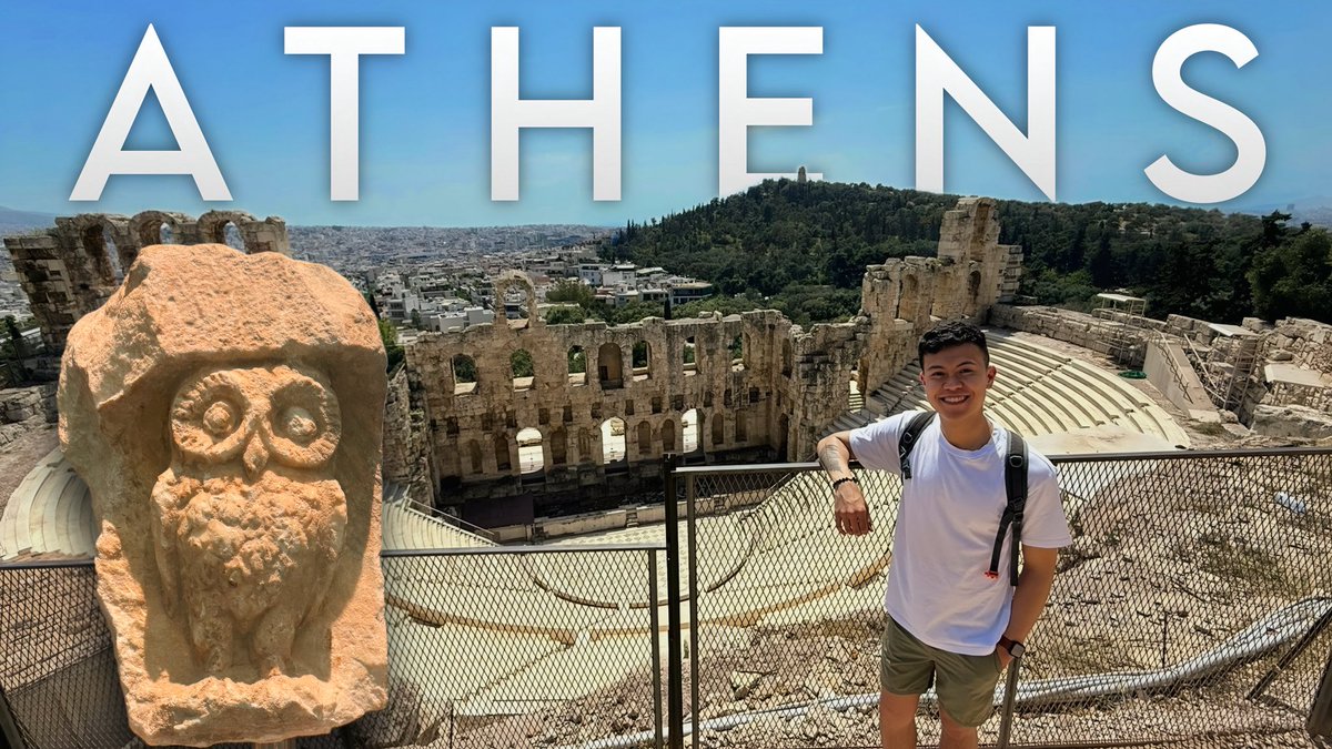 frassix's tweet photo. After a brief break, my BRAND NEW flight attendant vlog is out NOW on my channel! Go to the link below to watch what I do on my layover in Athens, Greece! 🇬🇷 

🎥 https://t.co/m65FXlgX8H https://t.co/TfLiHMkTJA