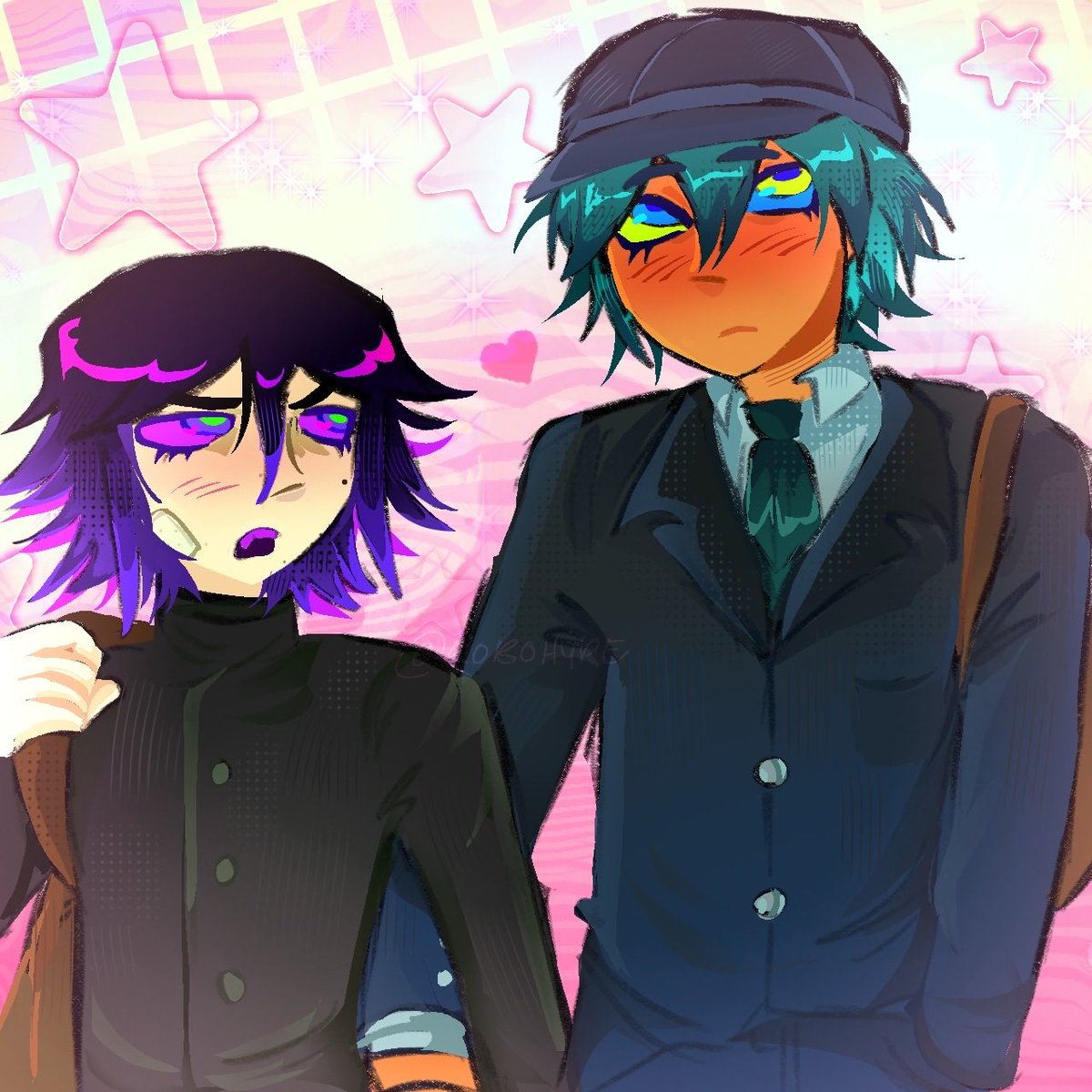 Robo_HypeBD's tweet photo. I wanted to draw them cute cause they make me happy , love you pregame Saiouma 

#saiouma #oumasai https://t.co/rzUQXOORoS