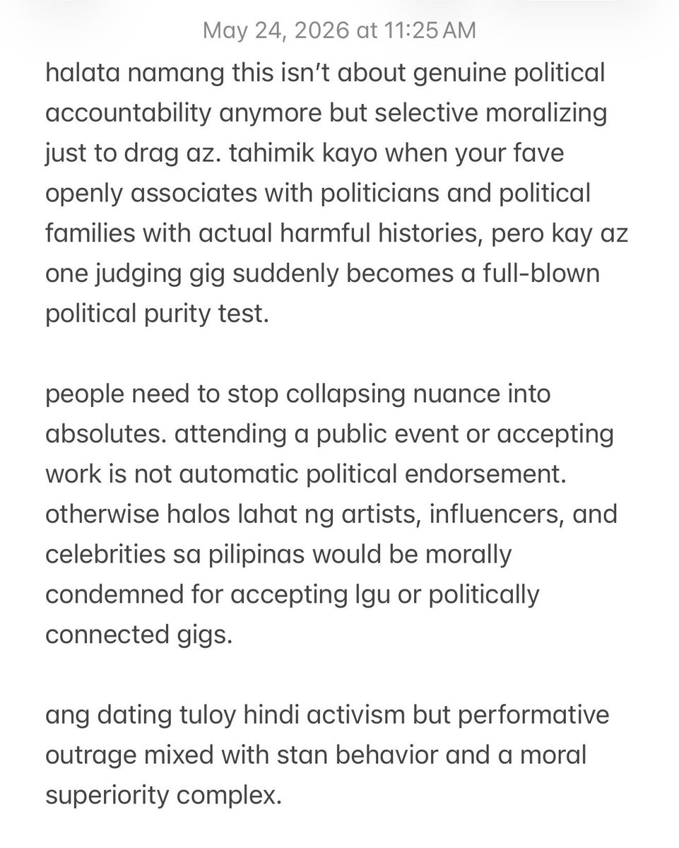 annaasaidwhat's tweet photo. the line between activism and selective moralizing is getting thinner and thinner https://t.co/OishVi1agU