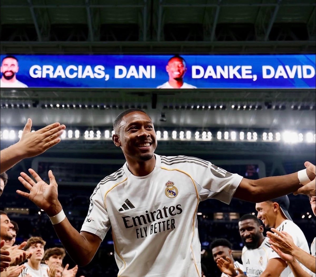 MadridUniversal's tweet photo. 🚨🤍 David Alaba via IG: "Thank you, Real Madrid. I have experienced many things in football and I know that emotional moments are simply part of the journey."

"But saying goodbye to Real Madrid is something truly special - and without a doubt another really emotional moment of my career.
When I arrived in Madrid together with my family and friends, I came with excitement, big dreams and high expectations. What I experienced over these past five years is something I will carry with me for the rest of my life."

"Together, we experienced incredible matches, unforgettable nights and games that will forever belong in the history books. We won major titles - exactly what every player dreams of when wearing the shirt of Real Madrid. But difficult moments were also part of this journey."

"Especially the time of my injury was one of the toughest periods of my entire career. That is why I am even more grateful for the unbelievable support I received from the club, my teammates and the fans during that time. I will never forget how much everyone helped me return."

"But these five years were about much more than football success. I met incredible people here and built friendships that will last a lifetime."

"I will miss the everyday moments in the dressing room - the conversations, the laughter and all the little things that made this team so special."

"Madrid has become a second home for me and my family. This city, this club and the people here welcomed us with so much warmth from the very first day. That is exactly why this goodbye is so difficult."

"Words cannot truly describe how proud I am to have been part of the history of this club. Wearing this shirt, winning titles and sharing special moments with the Madridistas means everything to me."

"Thank you for everything. Thank you for this incredible time. Thank you for every single memory."

"Saying goodbye is incredibly hard, but at the same time I am full of motivation and excitement for the next chapter. I truly hope our paths cross again soon."

"I wish everyone at this club nothing but the very best for the future, and I truly hope that the special relationships and connections I built here will remain for many years to come."

"¡Hala Madrid y nada más!"