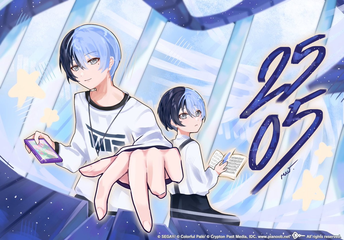 BodyLessCat's tweet photo. お誕生日おめでとう。
🎹🎵🪽
#prsk_FA #青柳冬弥誕生祭2026 https://t.co/s5b8A6sANu