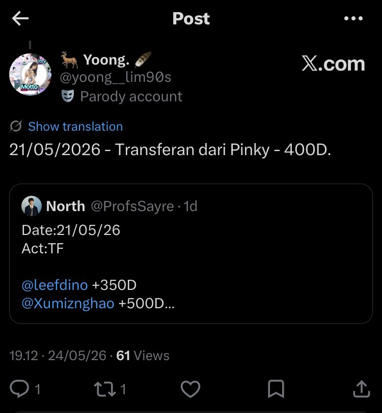🦌 Yoong. 🪶 tweet media