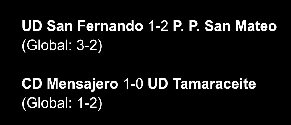 bdocanario3a's tweet photo. Vuelta de la 1ª ronda de los #PlayOff de #Ascenso a #SegundaRFEF (Fase Autonómica). https://t.co/7U1qazEiWT