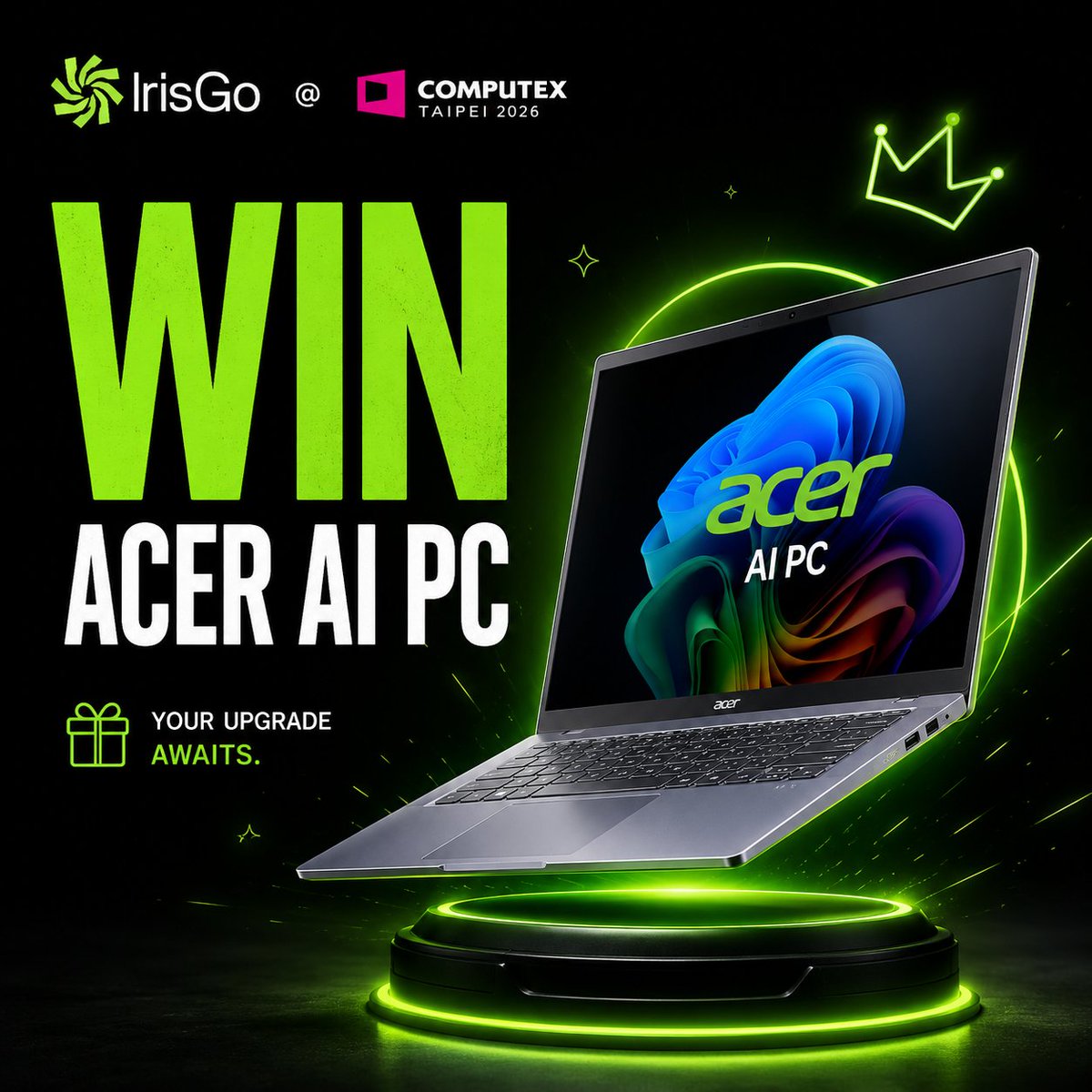 irisgoai's tweet photo. Your current laptop seeing this post: 😨
WIN AN ACER AI PC. 🔥
Join the IrisGo COMPUTEX 2026 challenge

Join → https://t.co/vurhgrTdk2
Post one AI automation idea
React 🔥 on others
Closes Jun 12. 11 prizes total.
#Computex2026 #AIPC https://t.co/ddKQkJx346