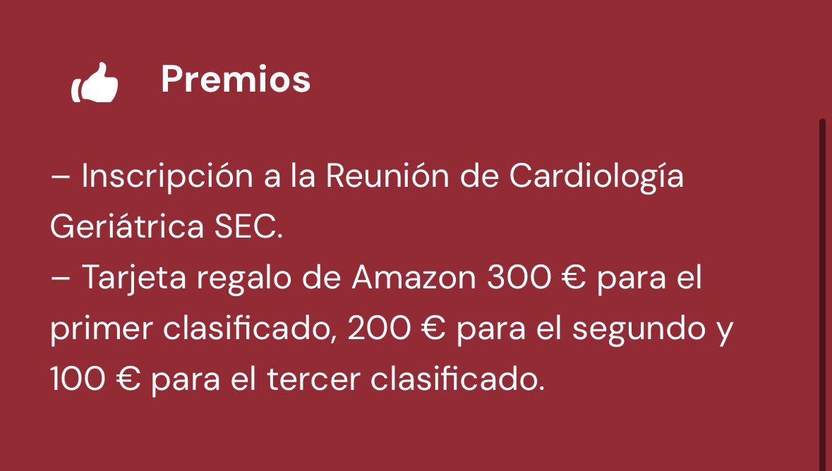 SECgeriatrica's tweet photo. 🚨Tienes un caso clínico de Cardiogeriatria que puso a prueba tus habilidades?🤔

Pues compártelo en el II Concurso de retos clínicos SEC-iDoctus!!!

🏆Los casos aceptados recibirán un diploma con el ISSN de iDoctus; y para los tres primeros lugares 👇

https://t.co/BadCsqKtDl https://t.co/OvbTtVxeOK