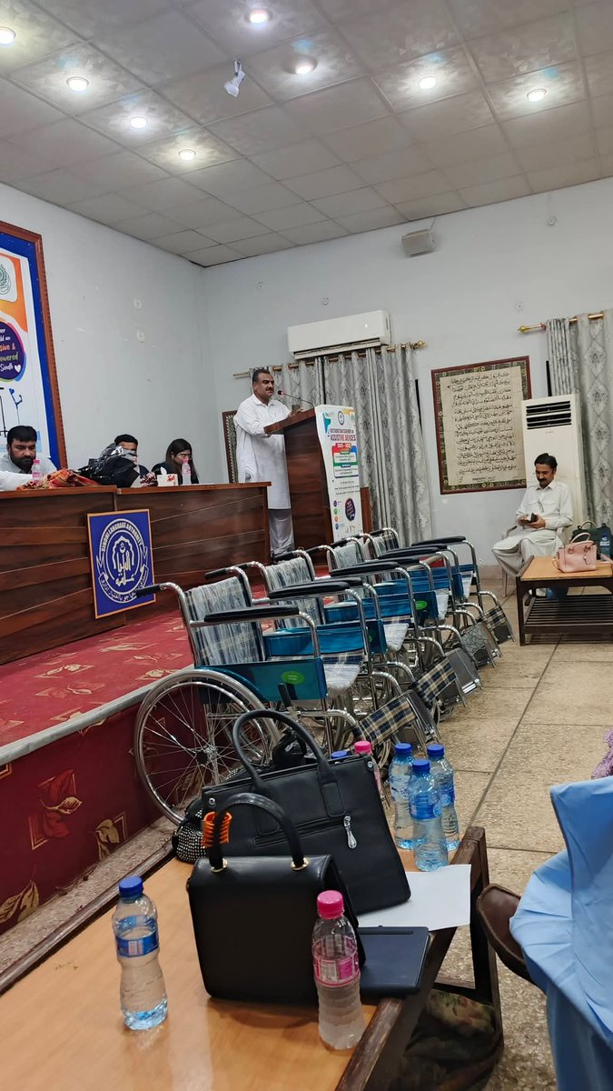 imran_phot92014's tweet photo. Distribution Ceremony of Assistive Devices 2025–26 held in Hyderabad by ABCD with DEPD Sindh. Mayor Hyderabad Kashif Ali Shoro attended as Chief Guest and reaffirmed support for persons with disabilities. Special presence of Alia VIP.
#DEPD
@KashifShoroPPP
@jamkhanshoro https://t.co/G7vHxiYFNY