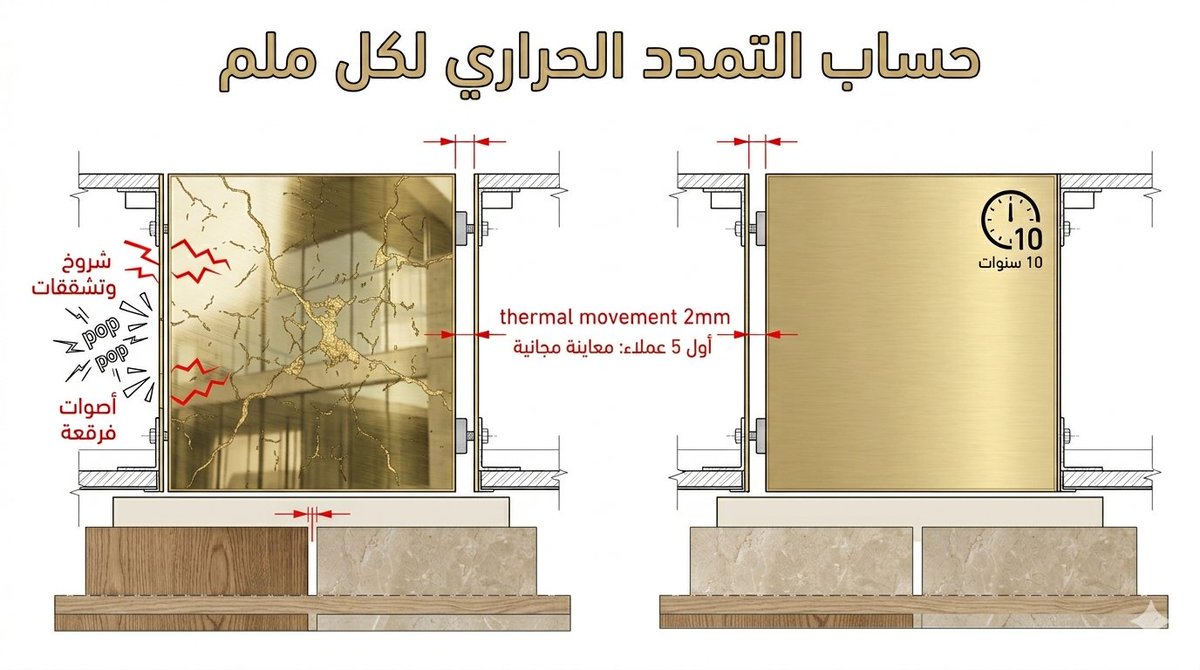 claddingdammam's tweet photo. لماذا تموت واجهات الكالدينج بعد 3 سنوات؟
إهمال "التمدد الحراري". نحن نحسب لكل ملم هامش تمدد + عزل. تعيش 10 سنوات.
#هندسة_واجهات #X 
كلادينج الدمام |مقاول واجهات معتمد 👇
https://t.co/Nzr5bAF42y https://t.co/cjRp1PLulf