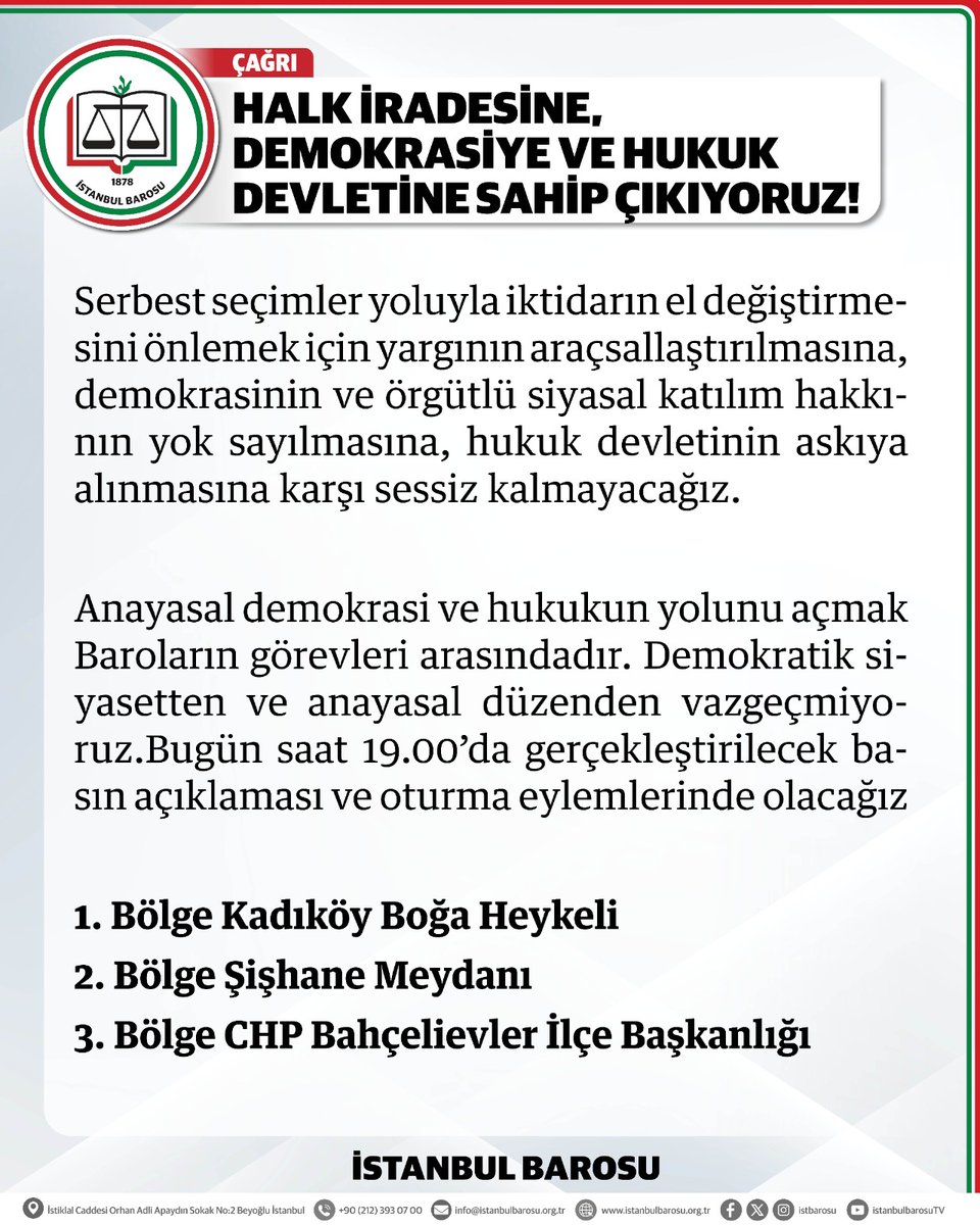 İstanbul Barosu tweet media