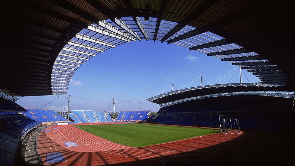 City_Xtra's tweet photo. The City of Manchester Stadium, 2002.

The Etihad Stadium, 2026. https://t.co/1kRHg46Y1e