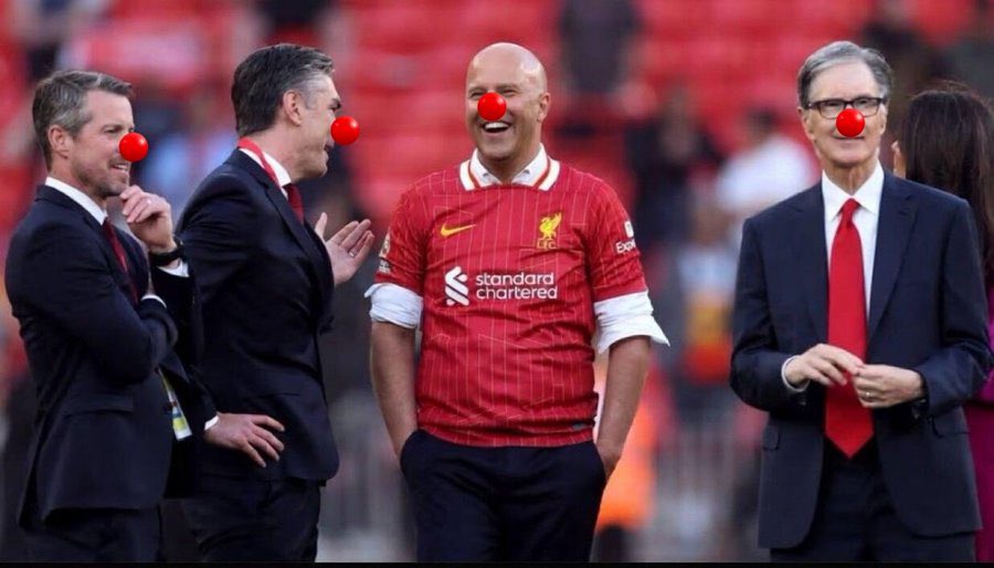 OtisWardell's tweet photo. FUCK SLOT.

FUCK FSG.

ANFIELD IS A LIBRARY.

WE USED TO PLAY FOOTBALL.

CLOWNS RUNNING THE CLUB.

YNWA TO YAWN.

#FSGOUT #SLOTOUT #LIVBRE #LFC https://t.co/kGHHTCzVBv