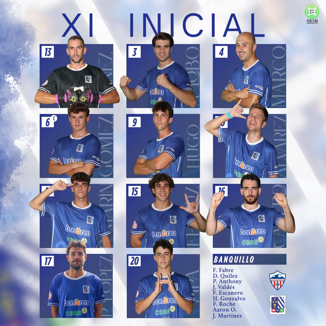 cfepila's tweet photo. 𝐗𝐈 𝐈𝐍𝐈𝐂𝐈𝐀𝐋

Estos son los elegidos por nuestro entrenador Dani Aciron para enfrentarnos a @AtcoMonzon en la vuelta de las semifinales del Play Off. 

💙 https://t.co/02J86Ajt5u