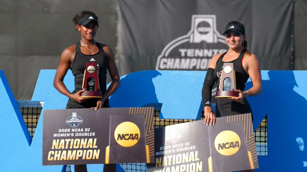 TuffyTalkNow's tweet photo. ๐งต Before the season even started, @PackWTennis won a national championship.
Gabriella Broadfoot and Victoria Osuigwe. NCAA Doubles National Champions.
Then the dual season began. It only got better from there. 1/
#GoPack #PackTennis #NCState #WolfpackNation https://t.co/4gQJGqOlBx