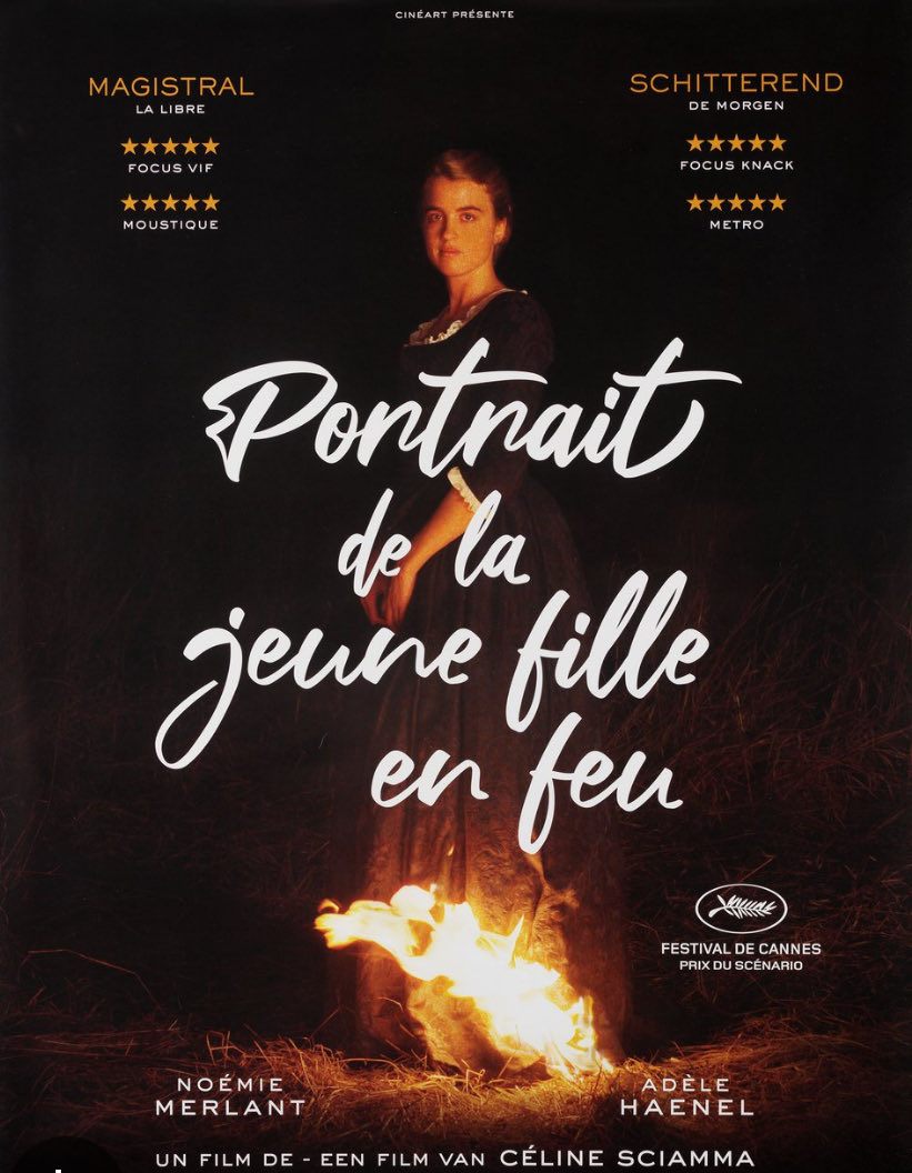 BIJ____'s tweet photo. just finished  “potrait of a lady on fire” 🍀🍀🍀. beautifully written, acted …it’s just perfect………… 
sat the last scene I was shouting internally.. “turn to your left …!!!!!!!! just turn”😭😭 https://t.co/x8WRIv9zkz