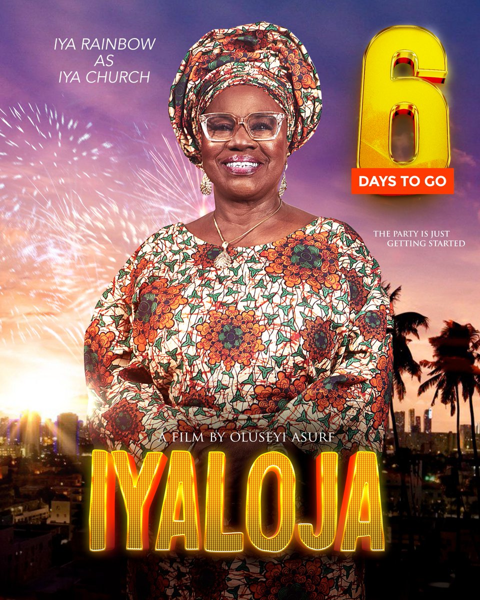 bluepicturedist's tweet photo. 6 DAYS TO GO!!!

Meet IYA CHURCH, wise, bold, and impossible to ignore. Every voice matters, every story has a place, and the market is only getting louder.

IYALOJA arrives in cinemas nationwide May 29th!

Advance Screening: May 27th &amp; May 28th https://t.co/ralpC1VQJz