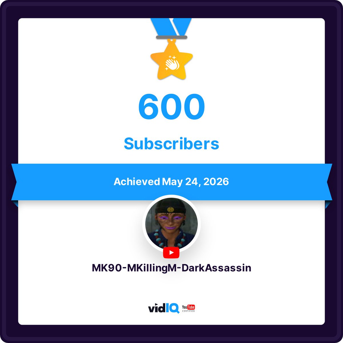 MKGamern's tweet photo. Thank You Everyone for the 600 subscribers! 💯 https://t.co/gjjlBNhE9s