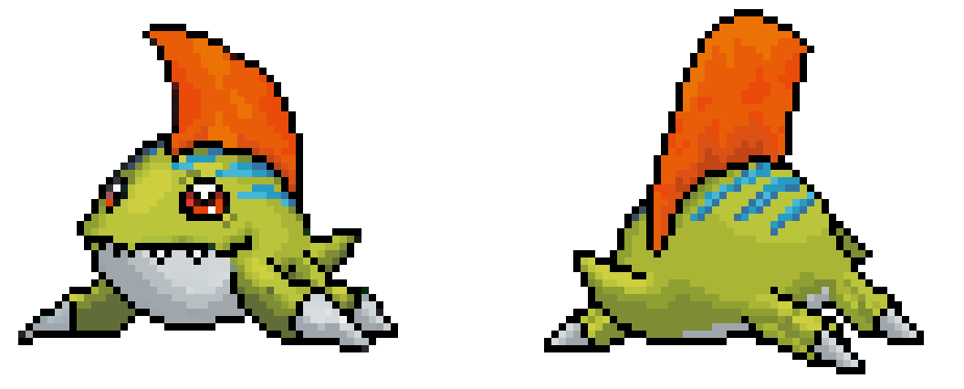 otro_jorch's tweet photo. Modoki Betamon 

#ModokiBetamon #VITALBRACELET #pixelart #fanart #デジモン #fangame #Digimon   

My elbow hurts for some reason, so I should take a rest from pixel art during some days, I might post PBS related content instead, so that you can help me with suggestions... https://t.co/NoT6u9XrTM