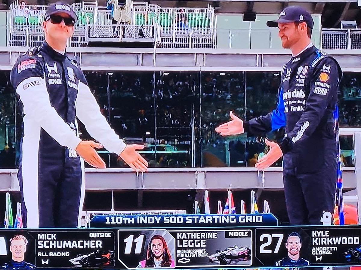 DeadManSkipping's tweet photo. Katherine Legge didn't make it out to the Indy 500 driver introductions. I guess conserving energy for 1,100 mile day. https://t.co/oEyipRUFCc
