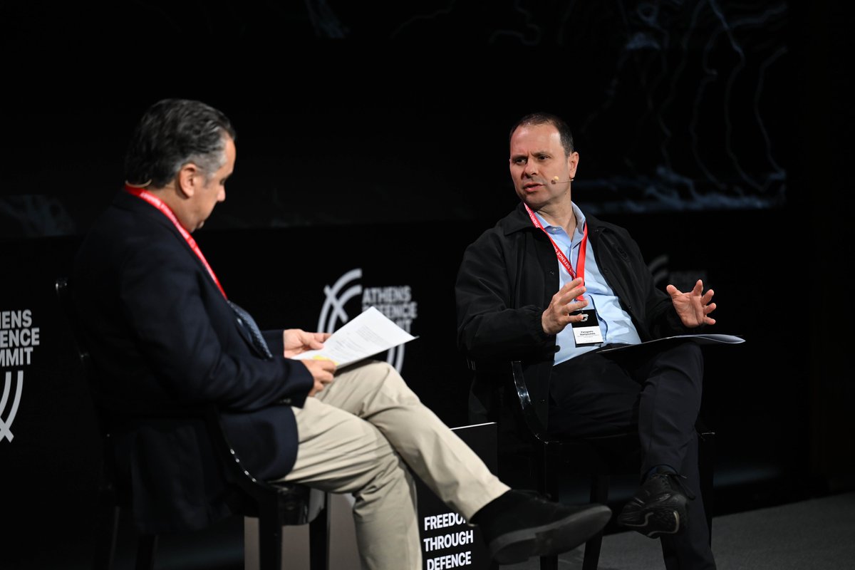 AthensDefence's tweet photo. Strategic resilience requires strategic investment. Panagiotis Stampoulidis, Deputy CEO of Growthfund, addressed the role of sovereign investment in strengthening critical infrastructure, national resilience, and Greece’s long-term strategic capacity.
#FreedomThroughDefence https://t.co/2ovhuUIt18