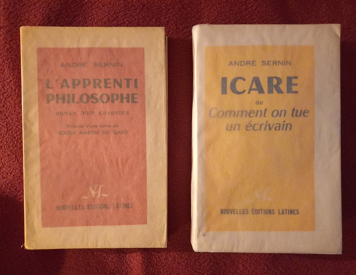 sylvain_laroze's tweet photo. @AndreCuvier Je n'ai que 2 livres d'AS. L'Apprenti philosophe me fut donné par un ami très cher (qui avait fait sa khâgne fin des années 50). Le second, acheté il y a peu (en raison du titre), 400 pages à la typo bien tassée (bibliothèque de Claude Mauriac qui s'est arrêté à la page 205). https://t.co/MfowgIQenO