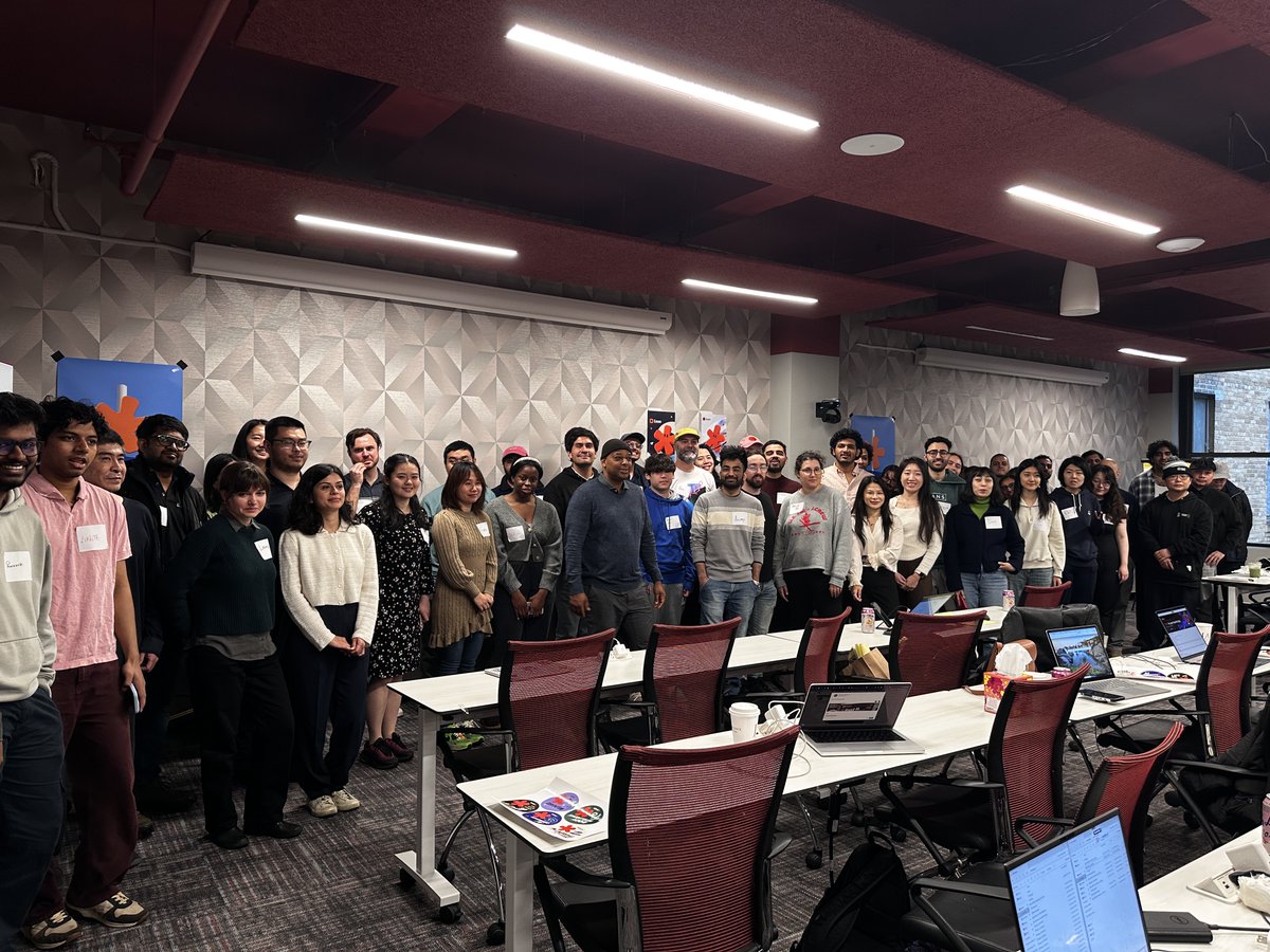 EazoAI's tweet photo. Kicking off today's Eazo Hackathon in New York City!! These devs only have until 10pm to launch their fully vibe coded app with https://t.co/BgwuzkdOBC #hackathon ⏰ https://t.co/KyNw51zv9a