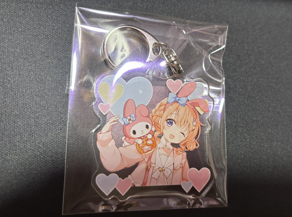 メルカリで買ったココアちゃんのキーホルダー届いてた🖐️ めちゃ