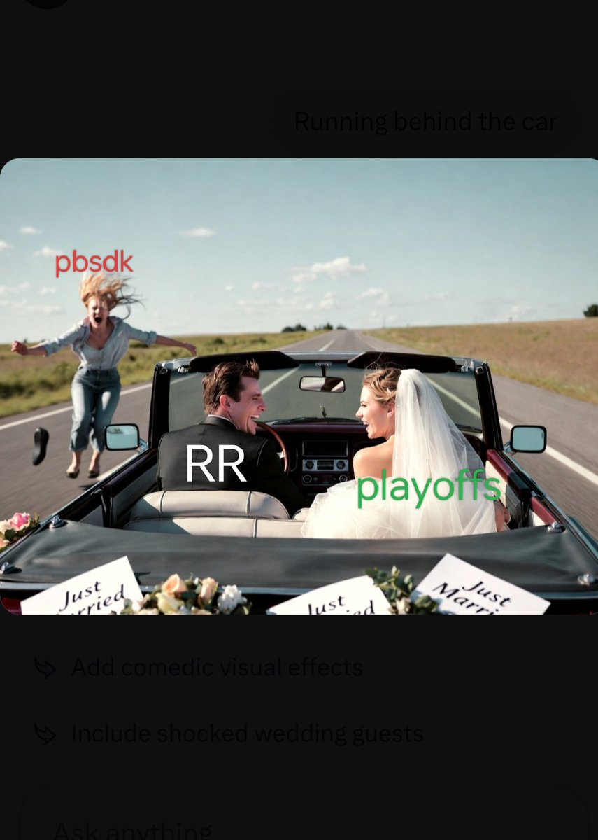 VikashPanga's tweet photo. Tum ro lo 
 49 ✅
Andhera  ✅
Ek point ditta ✅
&amp; Sorry bhai aaj nhi with interest 🤣
Never mess with Royals you #pbsdk🤡 https://t.co/u2g2gtZHAz