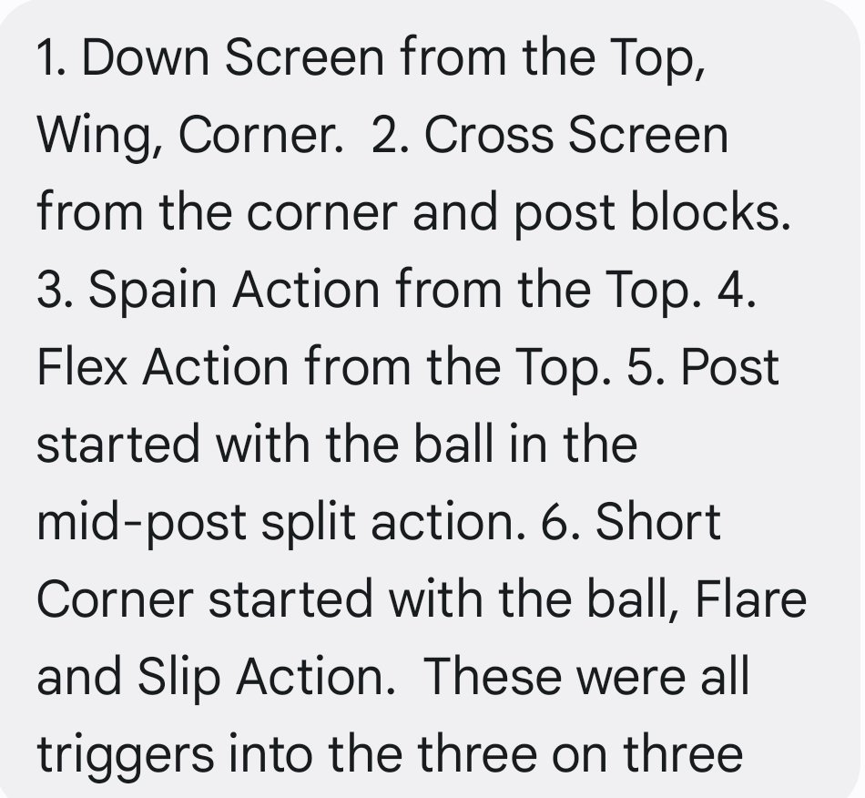 Coach_DeMarco's tweet photo. 1 UTILIZE SPECIFIC CONSTRAINTS!
Constraints include time, actions, advantages, movement restrictions &amp; more! Many constraints you can use, Including these suggestions from @CoachPalicki!

Challenge players to defend/use screens in game-like situations! https://t.co/YU71NSgrPu