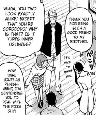 perduesurx's tweet photo. for those who still think that Yor is canonically ugly... No guys, she's not, and everyone is aware of that! #SpyxFamily #ヨルフォージャー #chapter135 #Yor https://t.co/33Cqf1vNvh