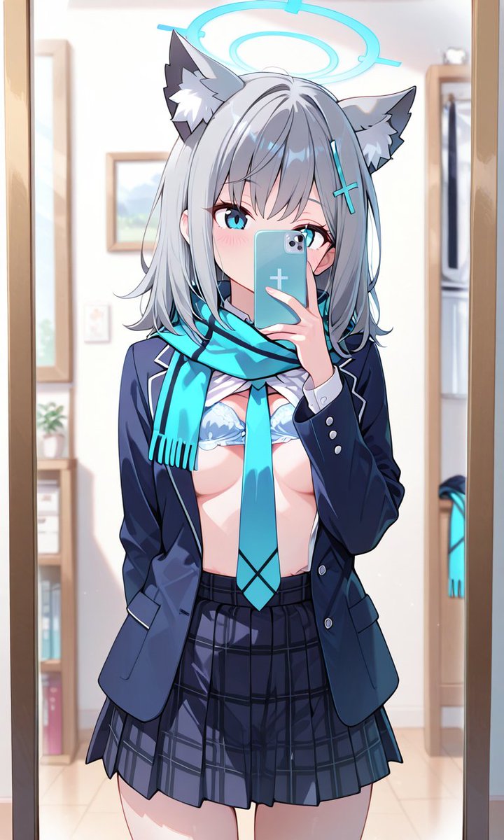DLO_Normal's tweet photo. #AI #AIイラスト #AIart️️️️️️️️️️️️️️️️️️️️️️️️️️️️️️️️️️️️️️️️️️️️️️️️️️️ 
I originally wanted to use Nonomi instead of Shiroko, but I gave up because her nipples kept getting exposed every time I entered the prompt. https://t.co/A21wecY7Pl