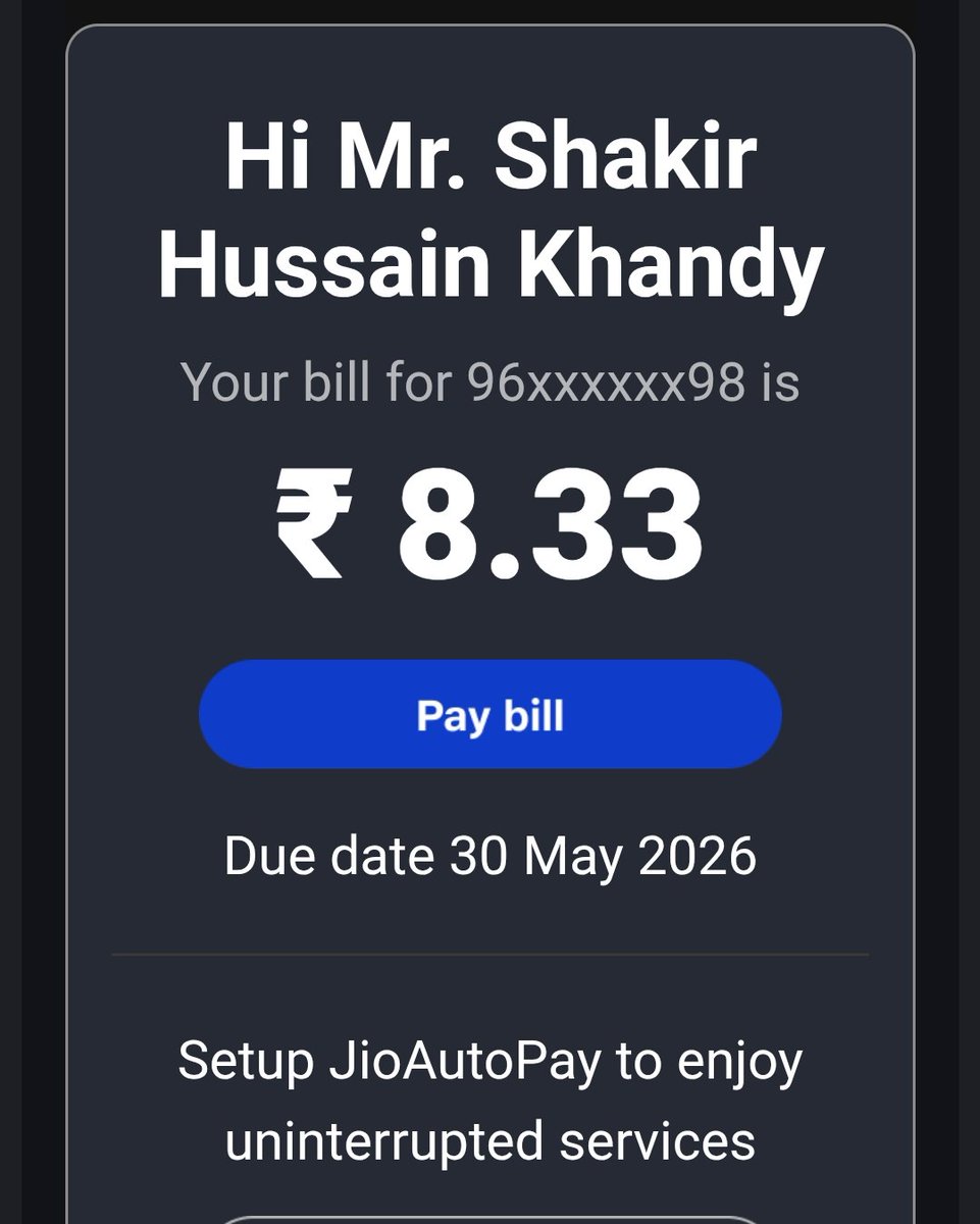 Shakir_HC's tweet photo. @JioCare 

Here comes another one https://t.co/uGQ8629uwc