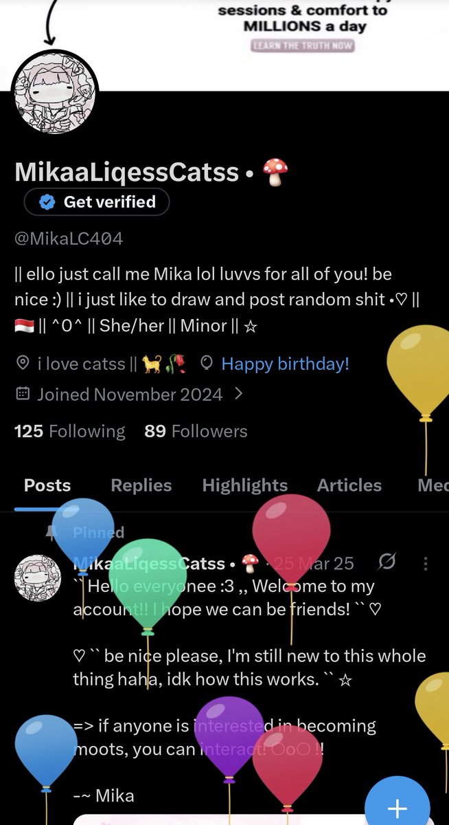 MikaLC404's tweet photo. It's my birthday:3 Happpy birthday to mee! 🎂🎂🥳🥳🎉🎉 https://t.co/owPEaUjwqs