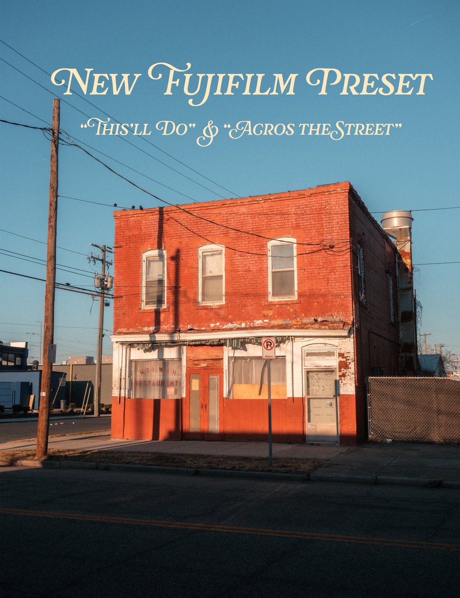 jaserhunter's tweet photo. I made two free presets for Fujifilm if you’d like to try them out ☺️ 

This’ll Do ✨ &amp; Acros the Street ⚫️⚪️

Link: https://t.co/lyTqPW2EH8 https://t.co/53AgUFq5v5