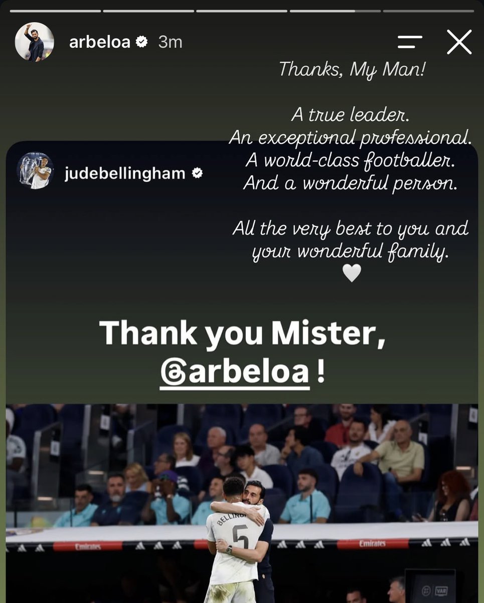 MadridXtra's tweet photo. 📲🤍 Álvaro Arbeloa to Jude Bellingham. https://t.co/Kz187gZ6I8