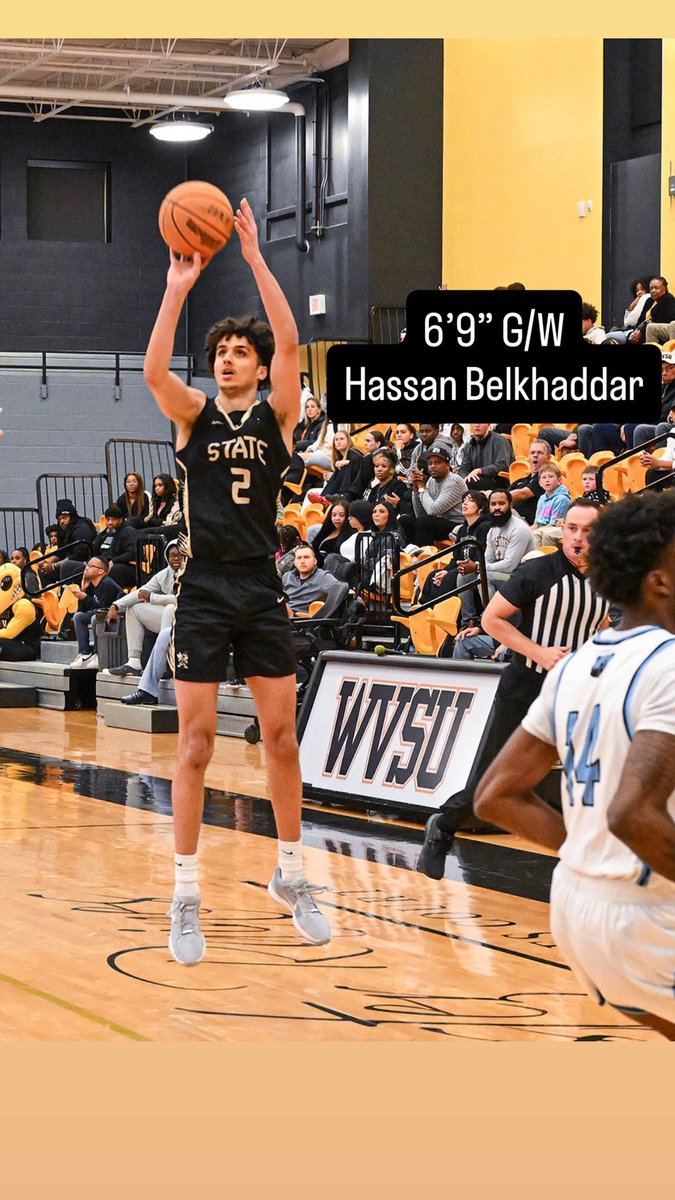 CSA_Basketball's tweet photo. 6’9” W/F Hassan Belkhaddar @hassanbelkh  has been in contact teams from following conferences 

D1
NEC
SWAC
MOUNTAIN WEST
BIG WEST 
MISSOURI VALLEY 
MAAC
Southland https://t.co/vH7P0ea713
