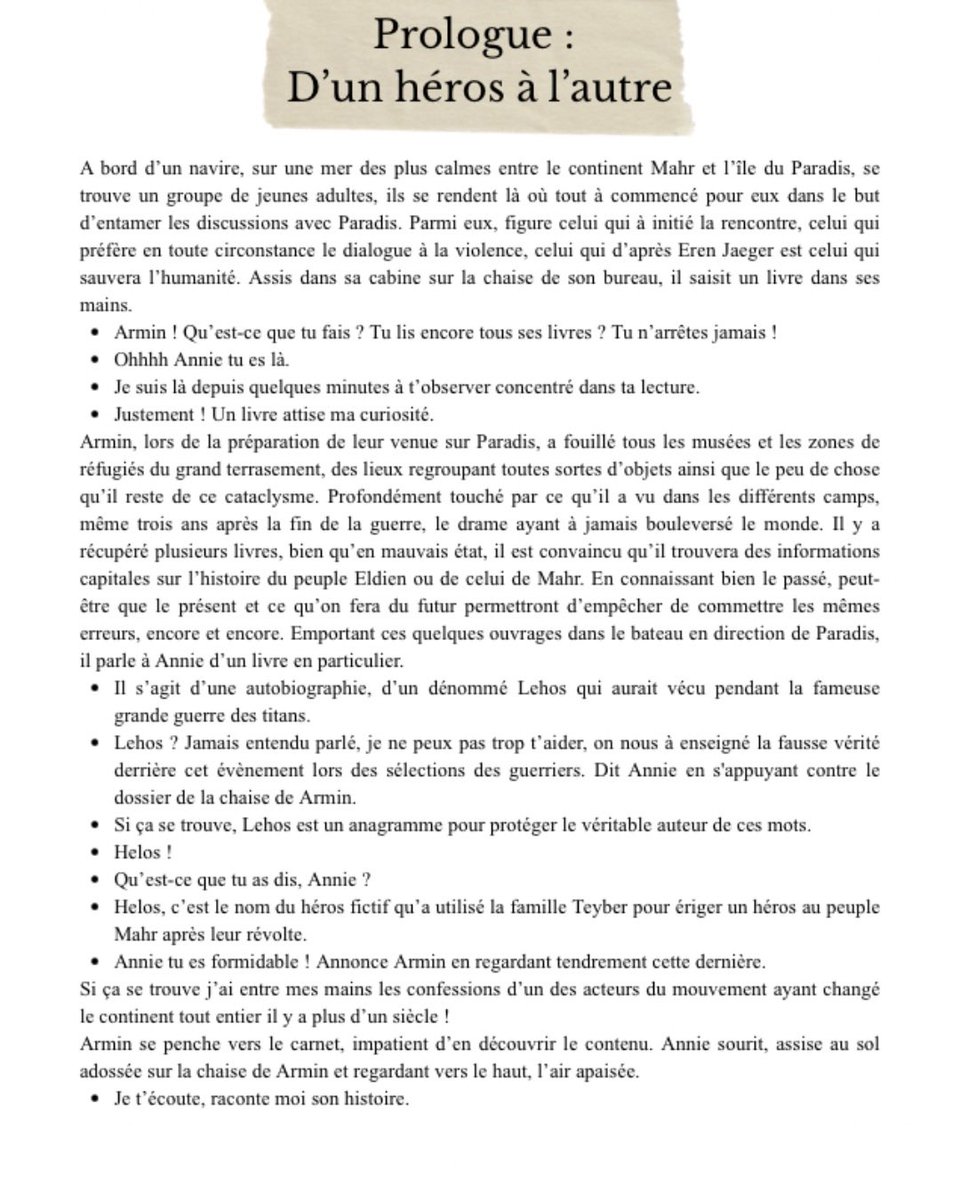 Freedom_manga's tweet photo. LA GRANDE GUERRE DES TITANS (fanfiction) PROLOGUE : D’UN HÉROS À L’AUTRE https://t.co/lcisZU1qYO