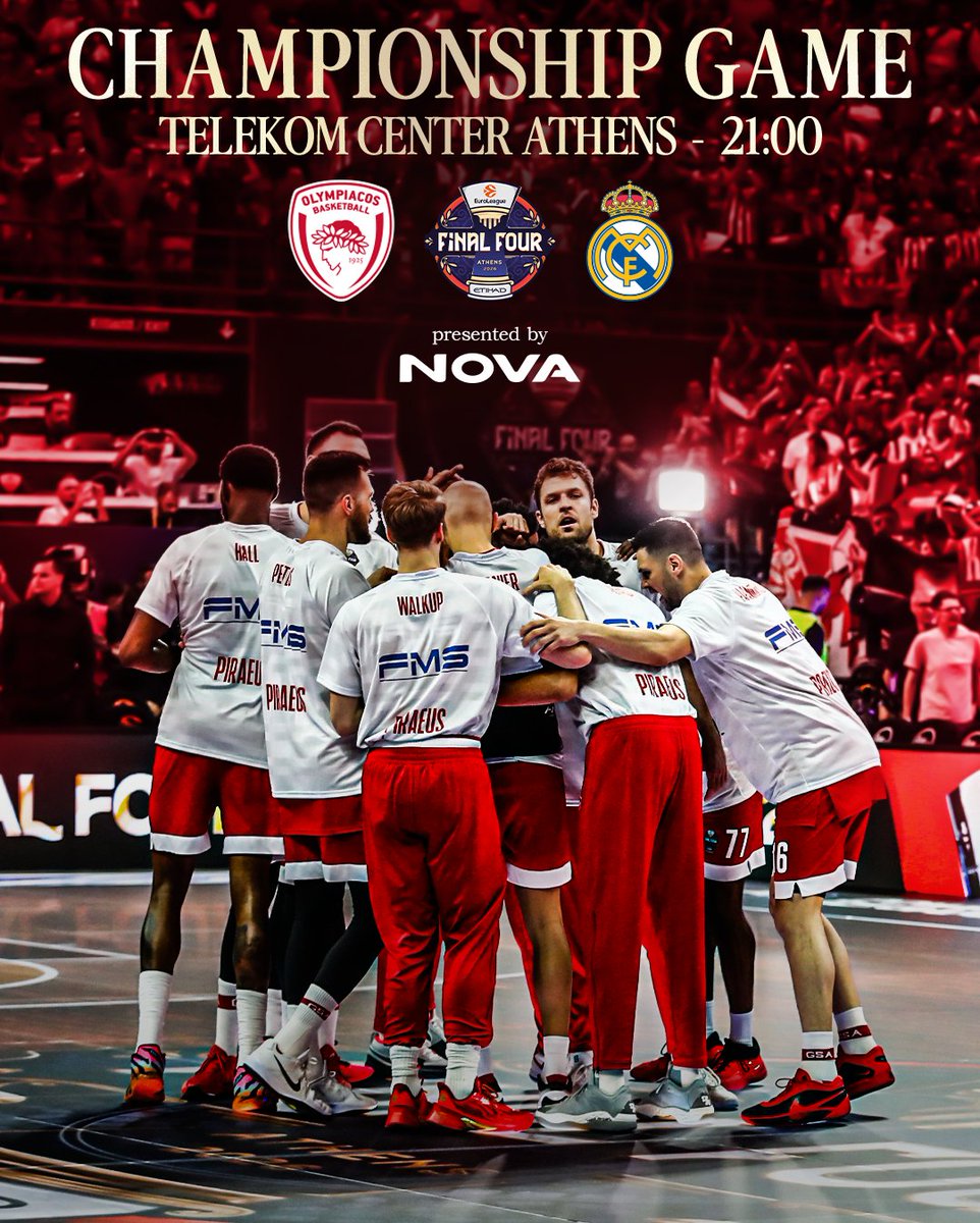 Evi_DMc's tweet photo. #OlympiacosBC
Ακόμα μια μάχη, η τελευταία!!! 
Παίξτε με μνήμη, καρδιά και πάθος!!
ΠΑΜΕ ΘΡΥΛΕ ΜΟΥ 🔴⚪ https://t.co/LAhCoXpUja